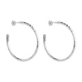 NAJO Moonglow Hoop Earrings Silver E6994