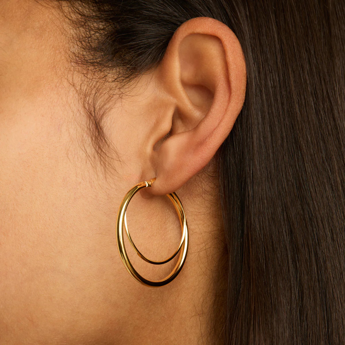 Whirlpool Yellow Gold Earring E7012