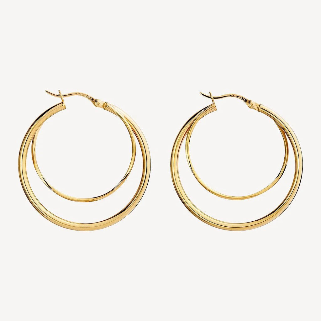 Whirlpool Yellow Gold Earring E7012