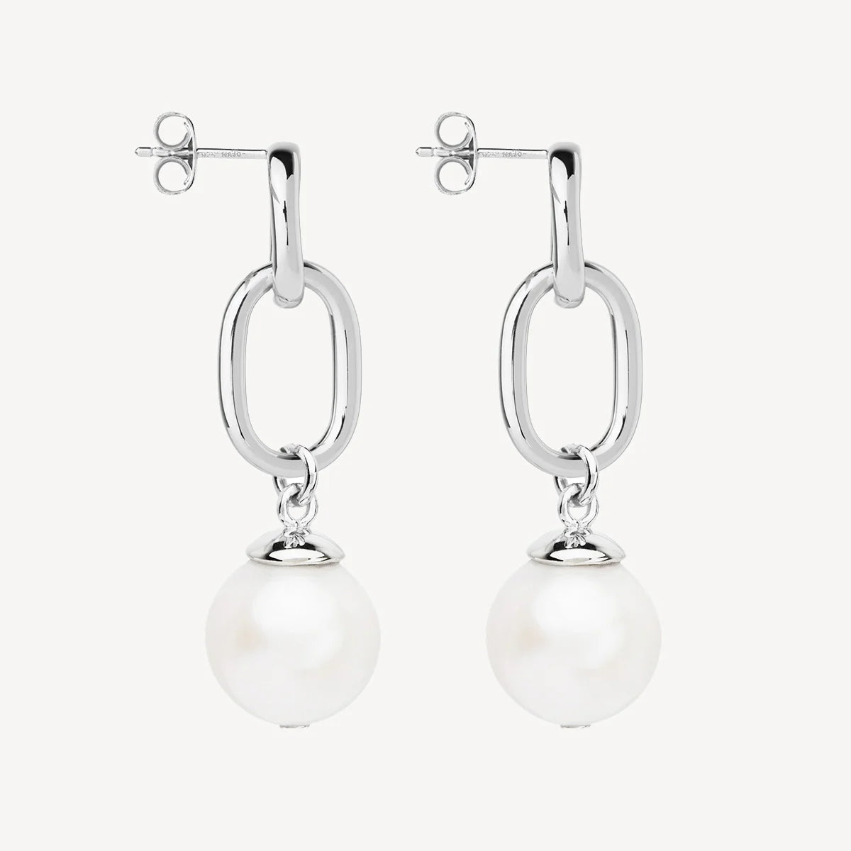 NAJO Sea Nymph Silver and Pearl Drop Earrings E7123