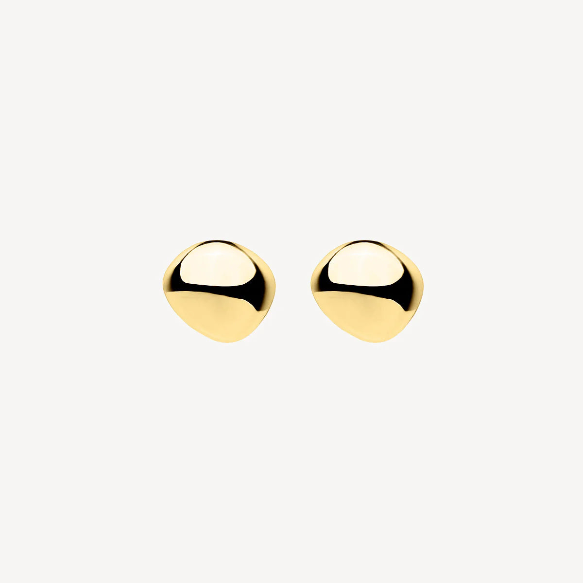 NAJO Pebblet Yellow Gold Stud Earrings E7143