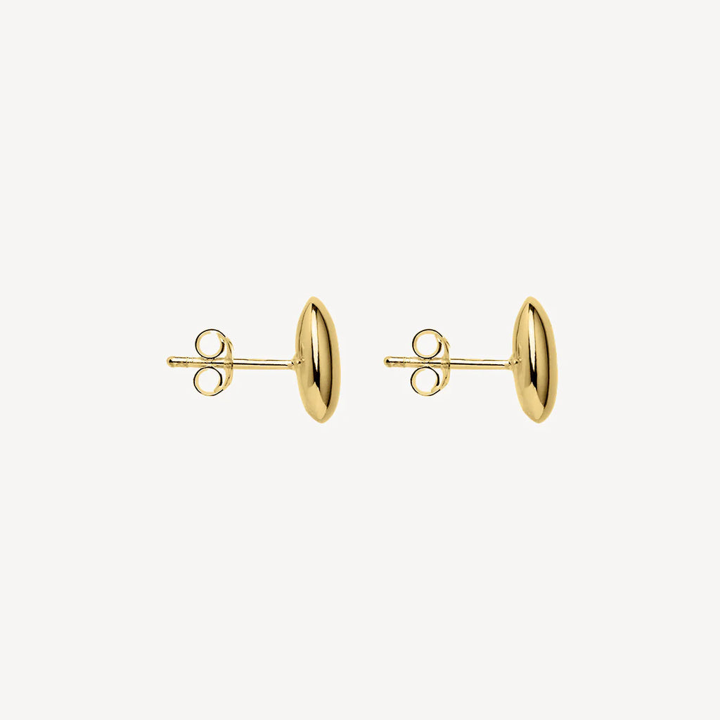 NAJO Pebblet Yellow Gold Stud Earrings E7143