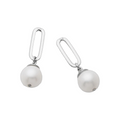 The Enchantress Pearl Drop Stud Earrings Silver E7169