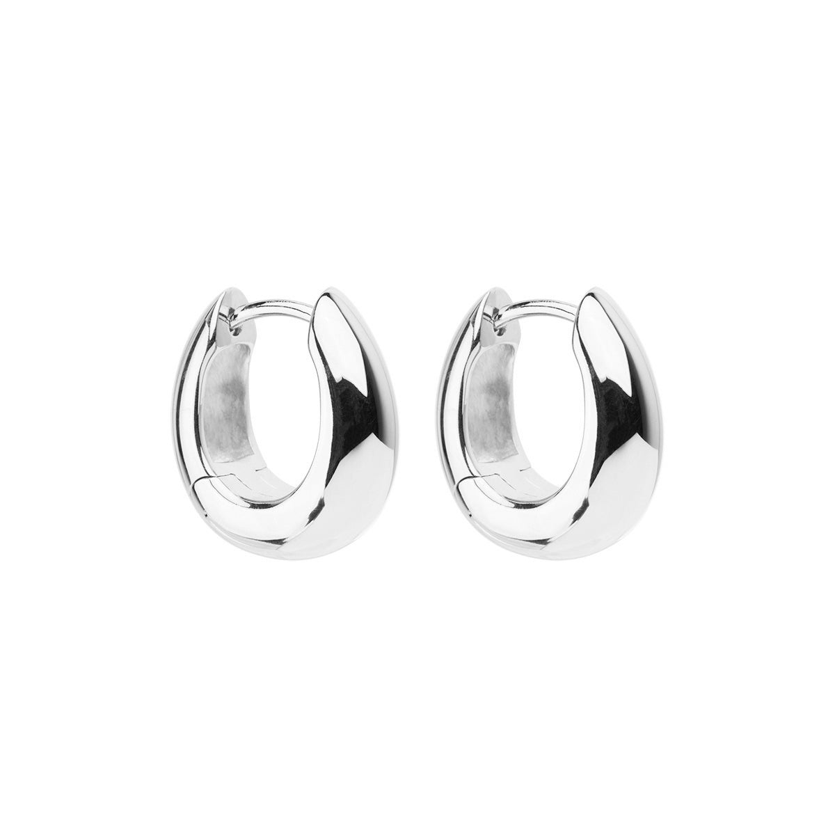 NAJO Arco Silver Huggie Earrings E7174