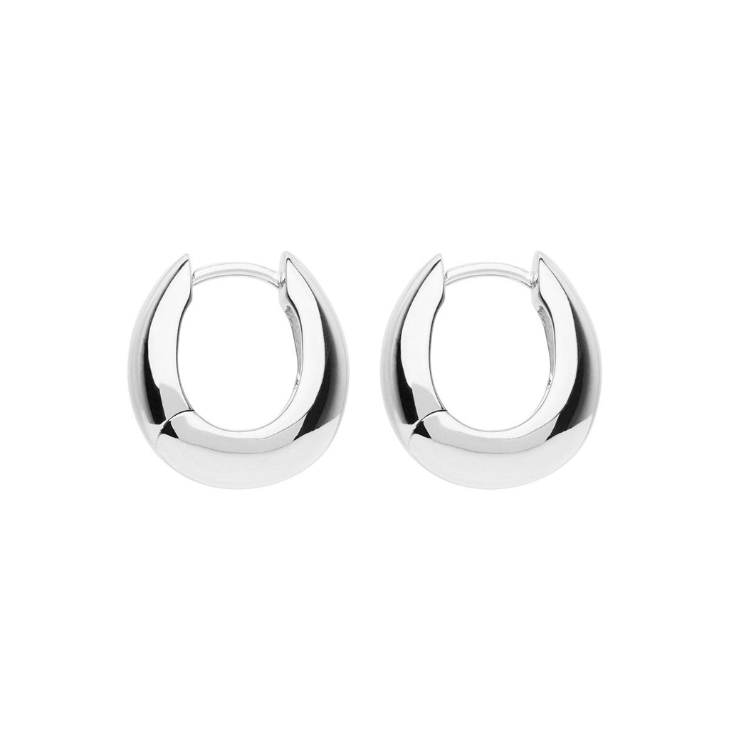 NAJO Arco Silver Huggie Earrings E7174