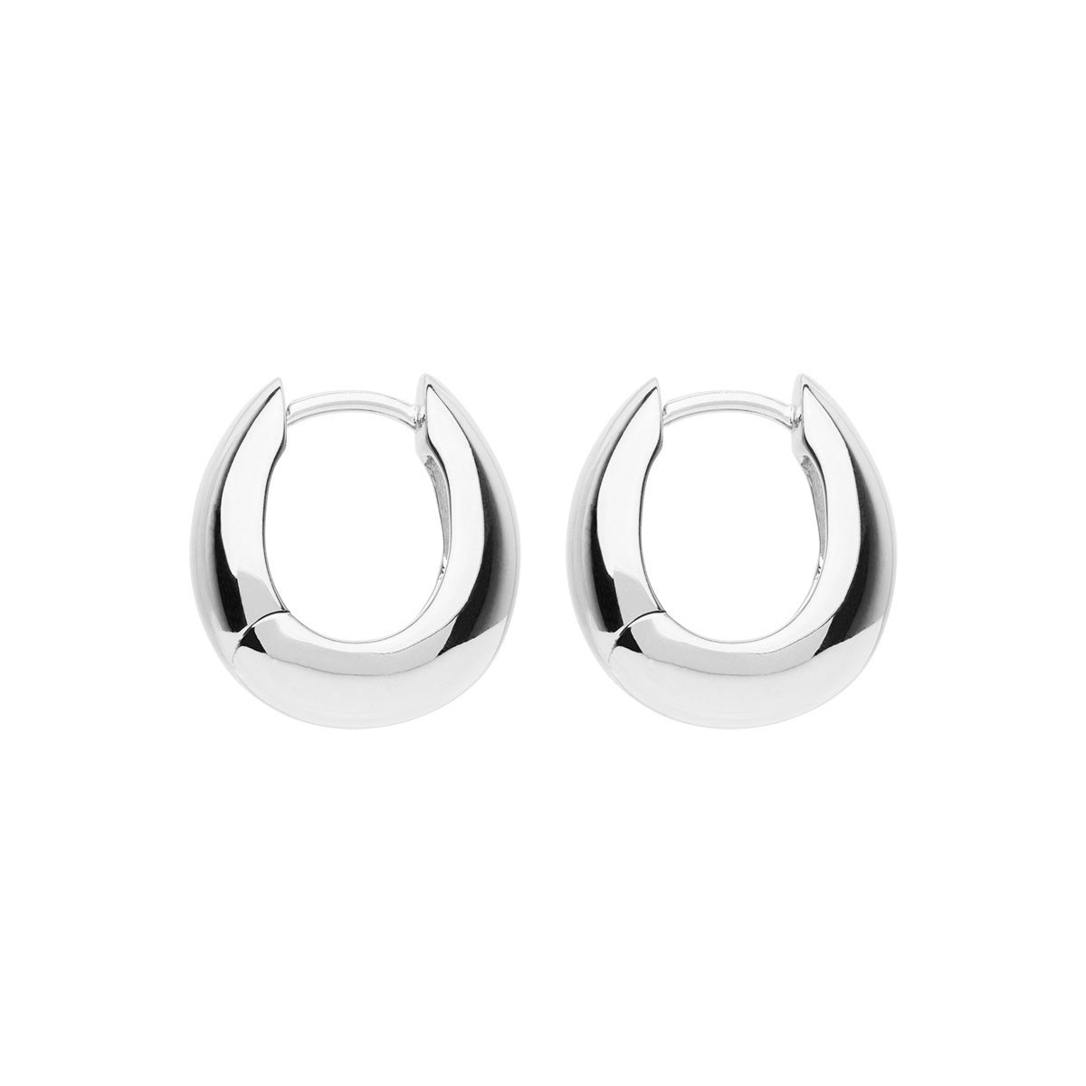 NAJO Arco Silver Huggie Earrings E7174