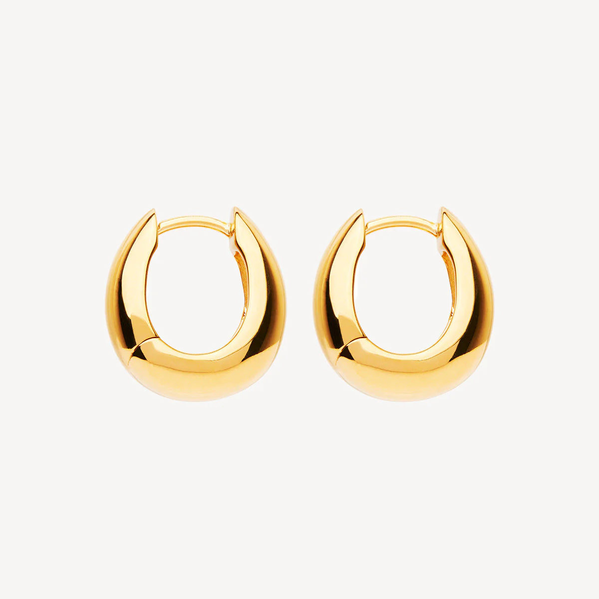 NAJO Arco Yellow Gold Huggie Earrings