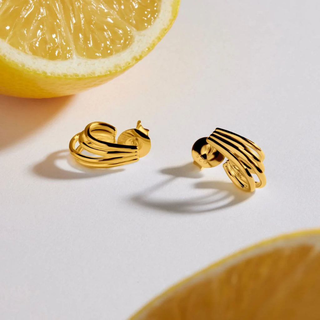 NAJO Vitality Yellow Gold Earrings E7185