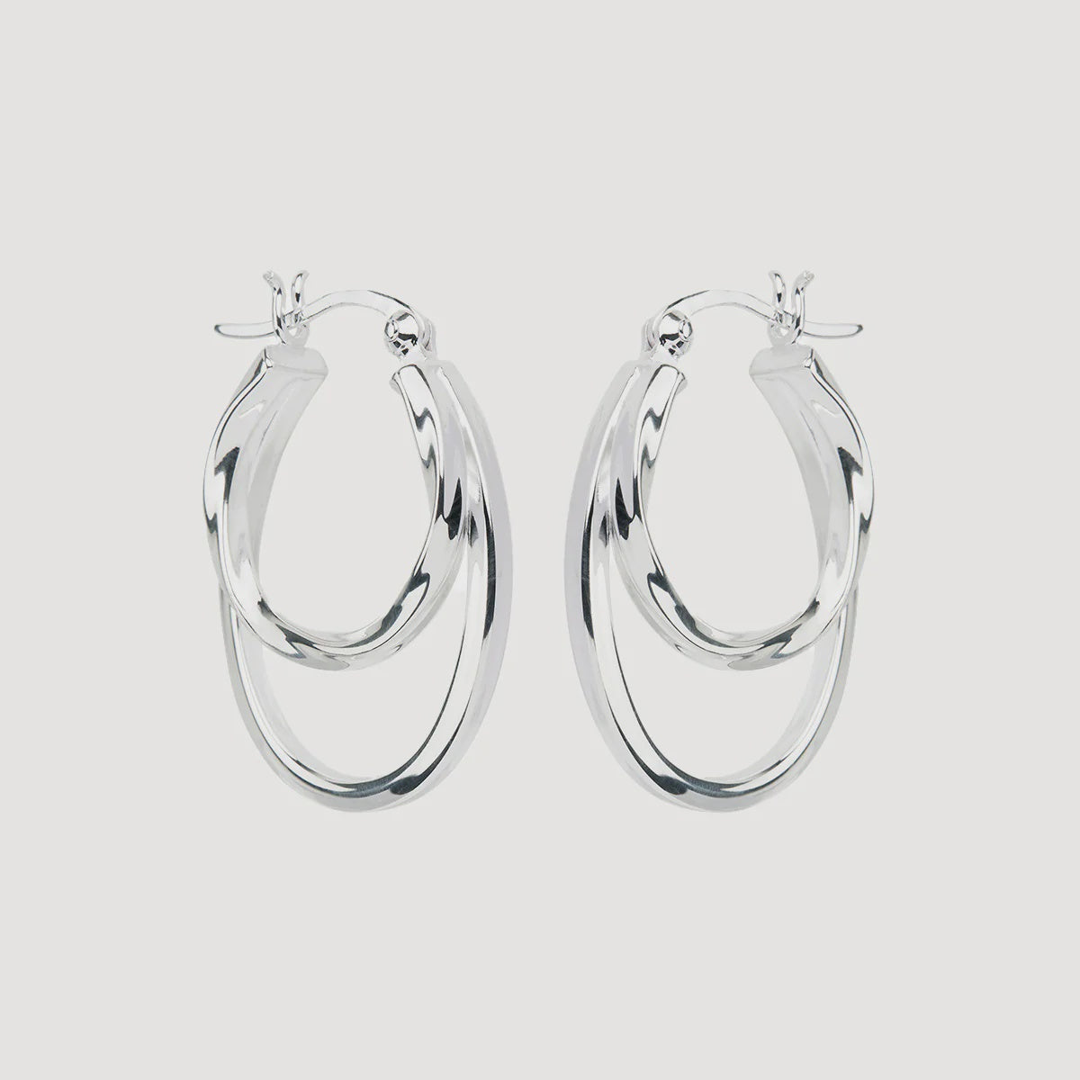Sea of Change Hoop Earrings Silver E7186