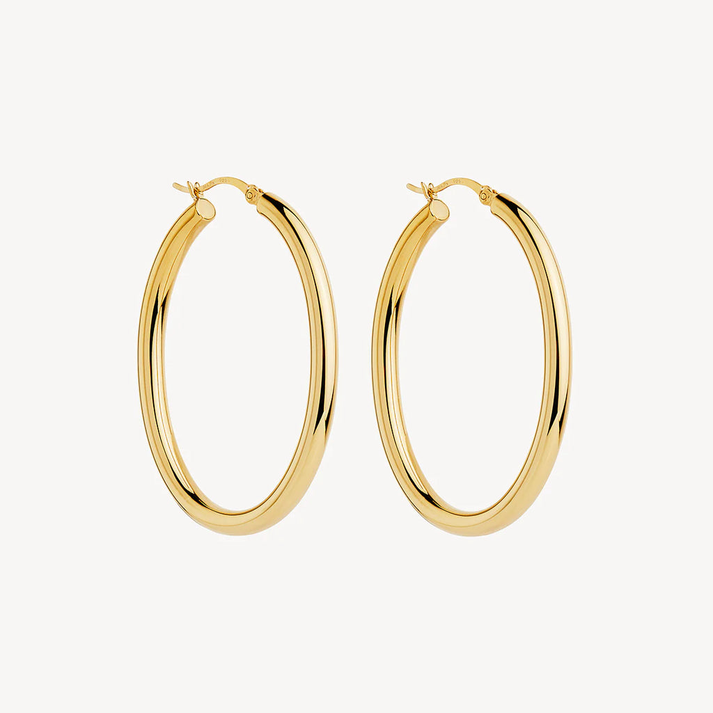 NAJO Orbit Hoop Earrings Yellow Gold E7223