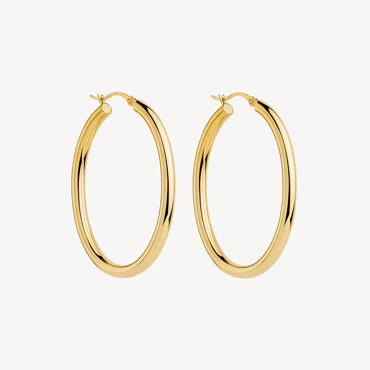 NAJO Orbit Hoop Earrings Yellow Gold E7223