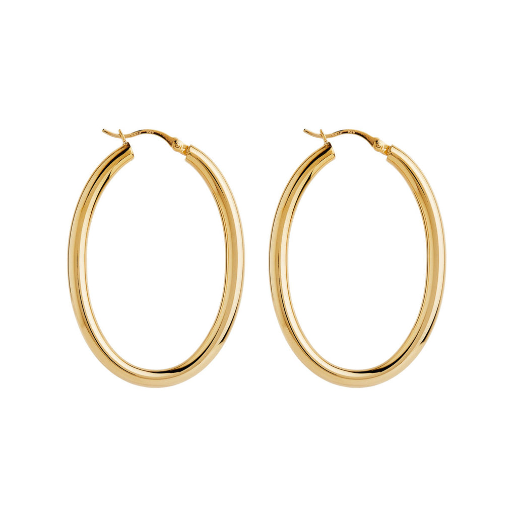 NAJO Orbit Hoop Earrings Yellow Gold E7223