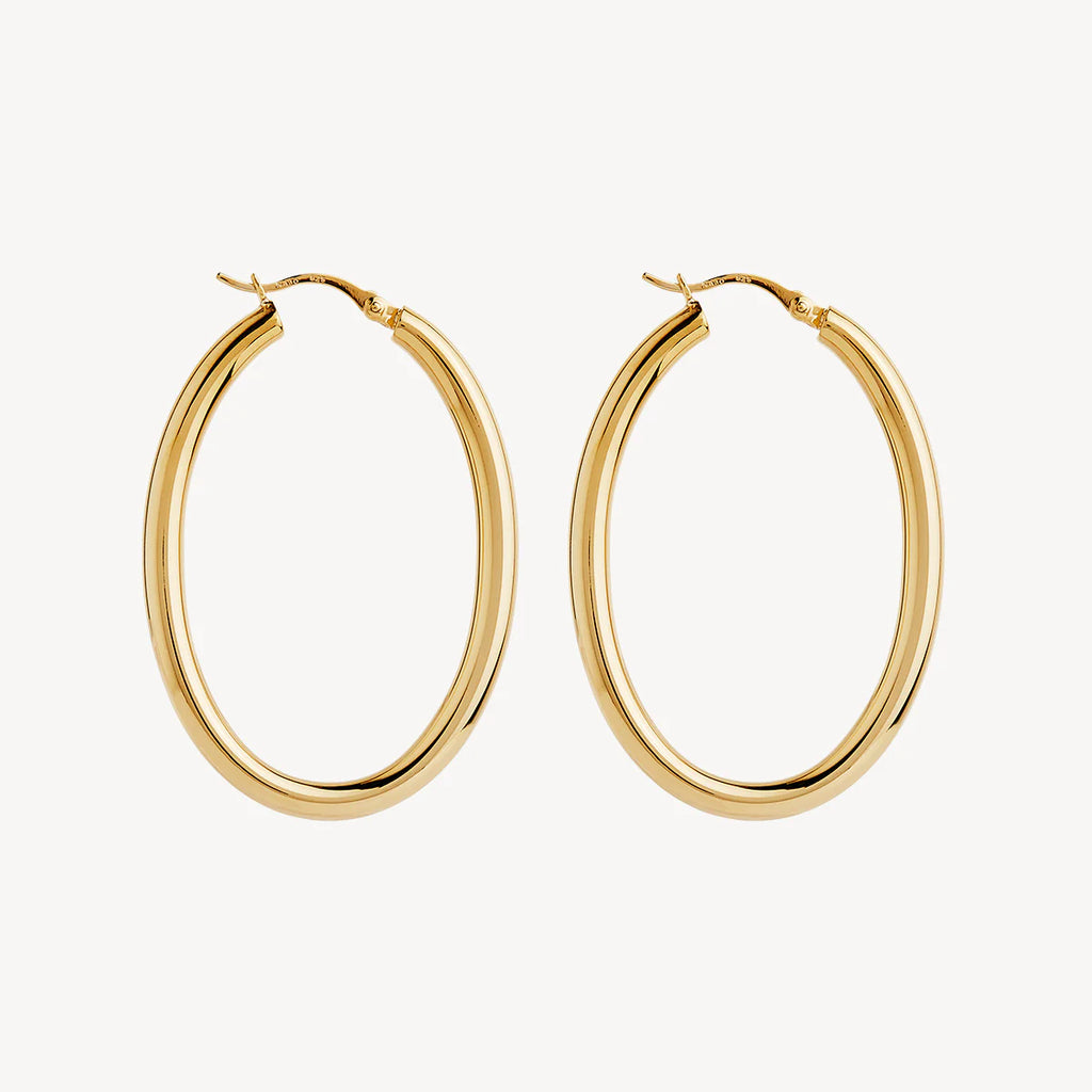 NAJO Orbit Hoop Earrings Yellow Gold E7223