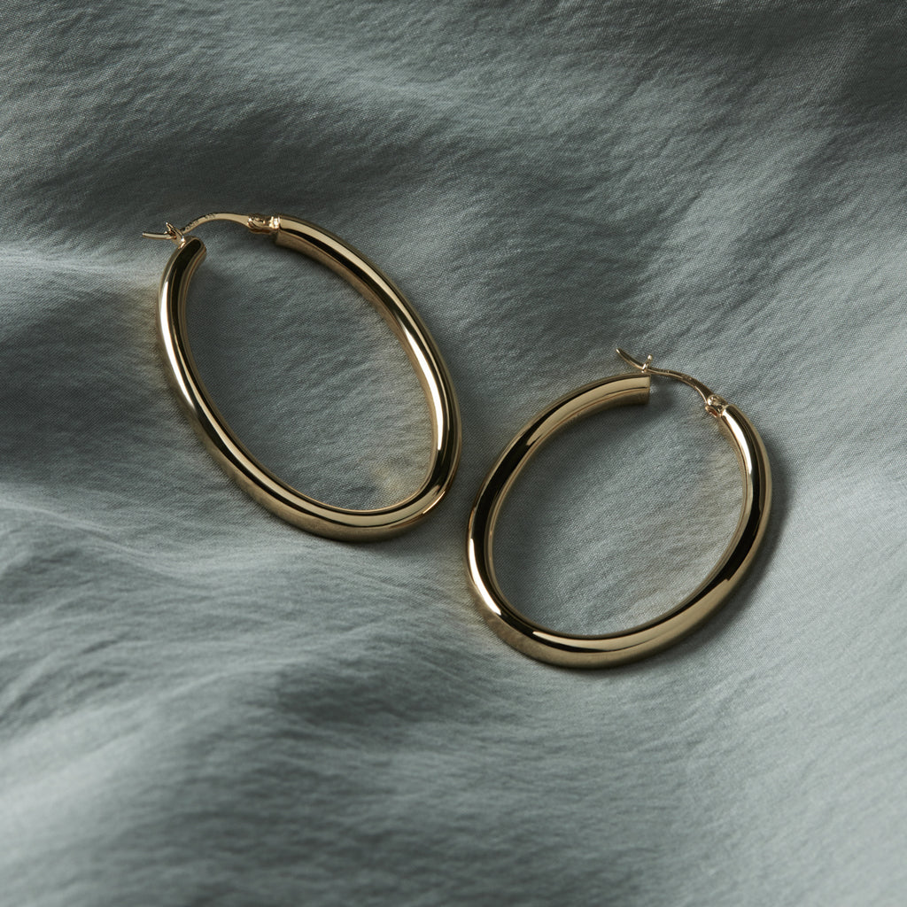 NAJO Orbit Hoop Earrings Yellow Gold E7223