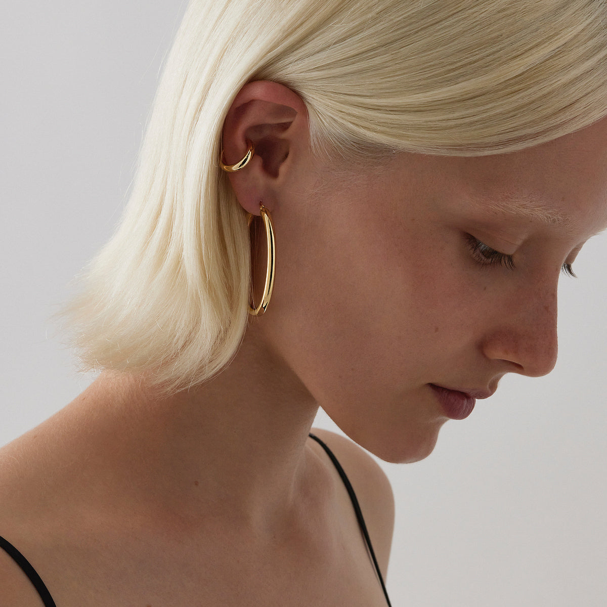 NAJO Orbit Hoop Earrings Yellow Gold E7223