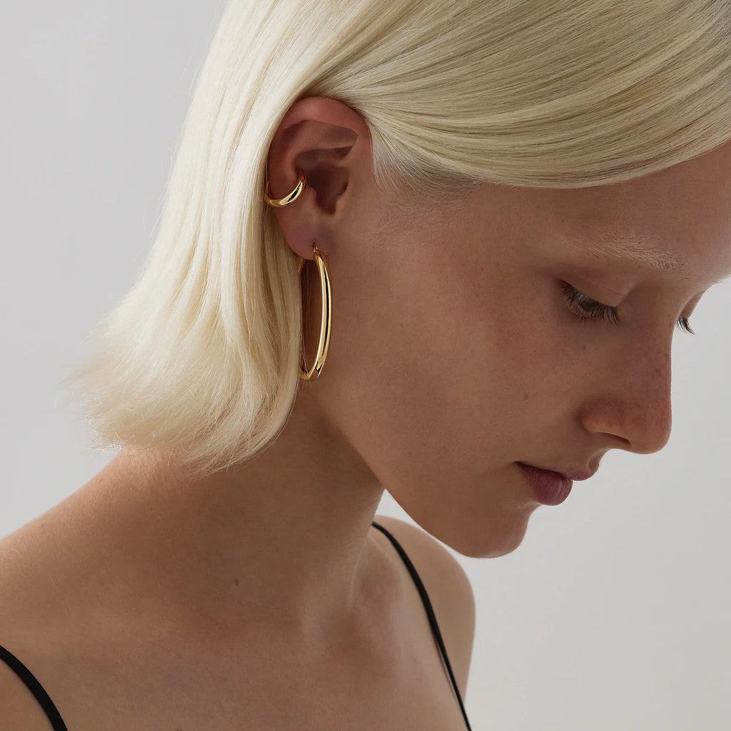NAJO Orbit Hoop Earrings Yellow Gold E7223