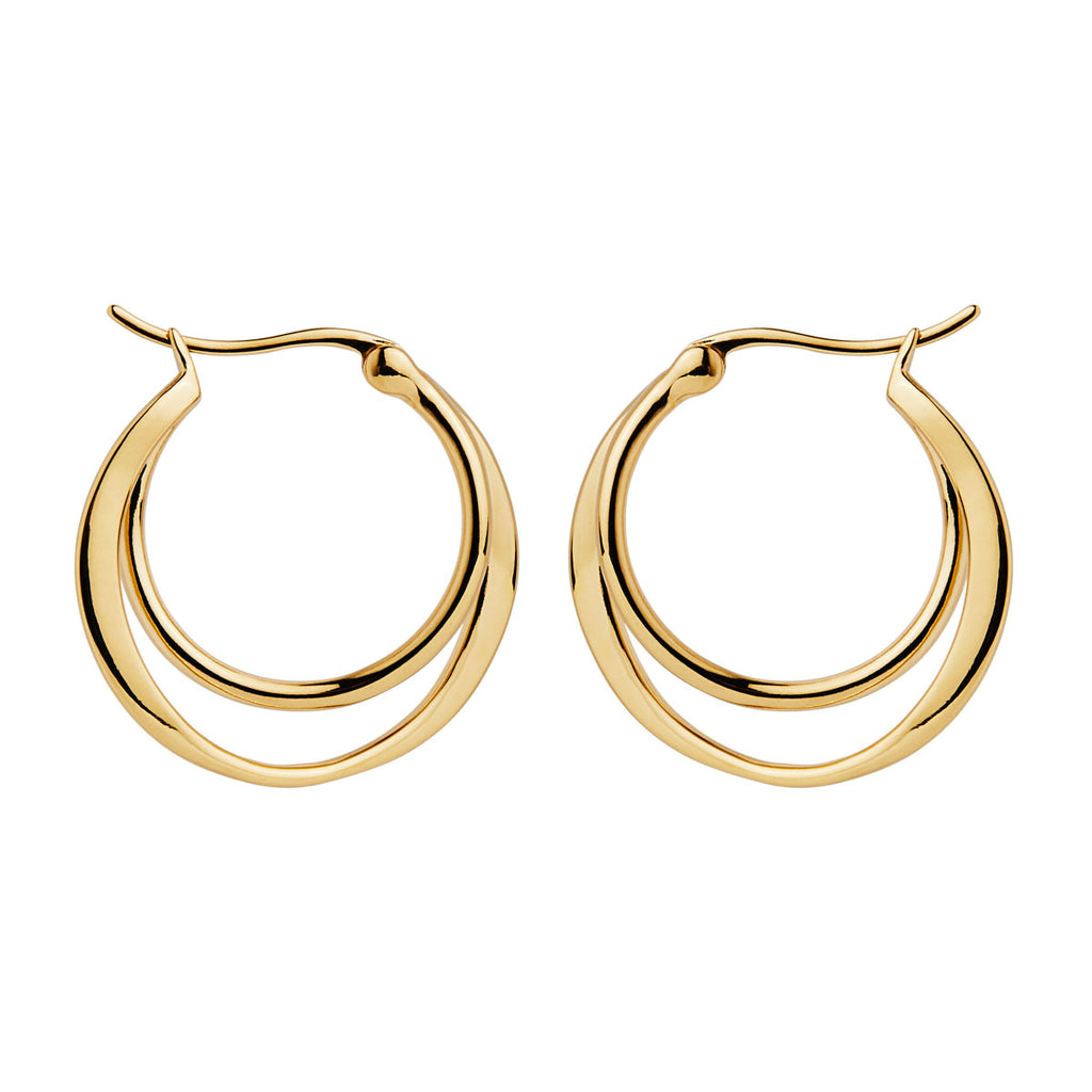 NAJO Eclipse Hoops Colour: Yellow Gold E7225