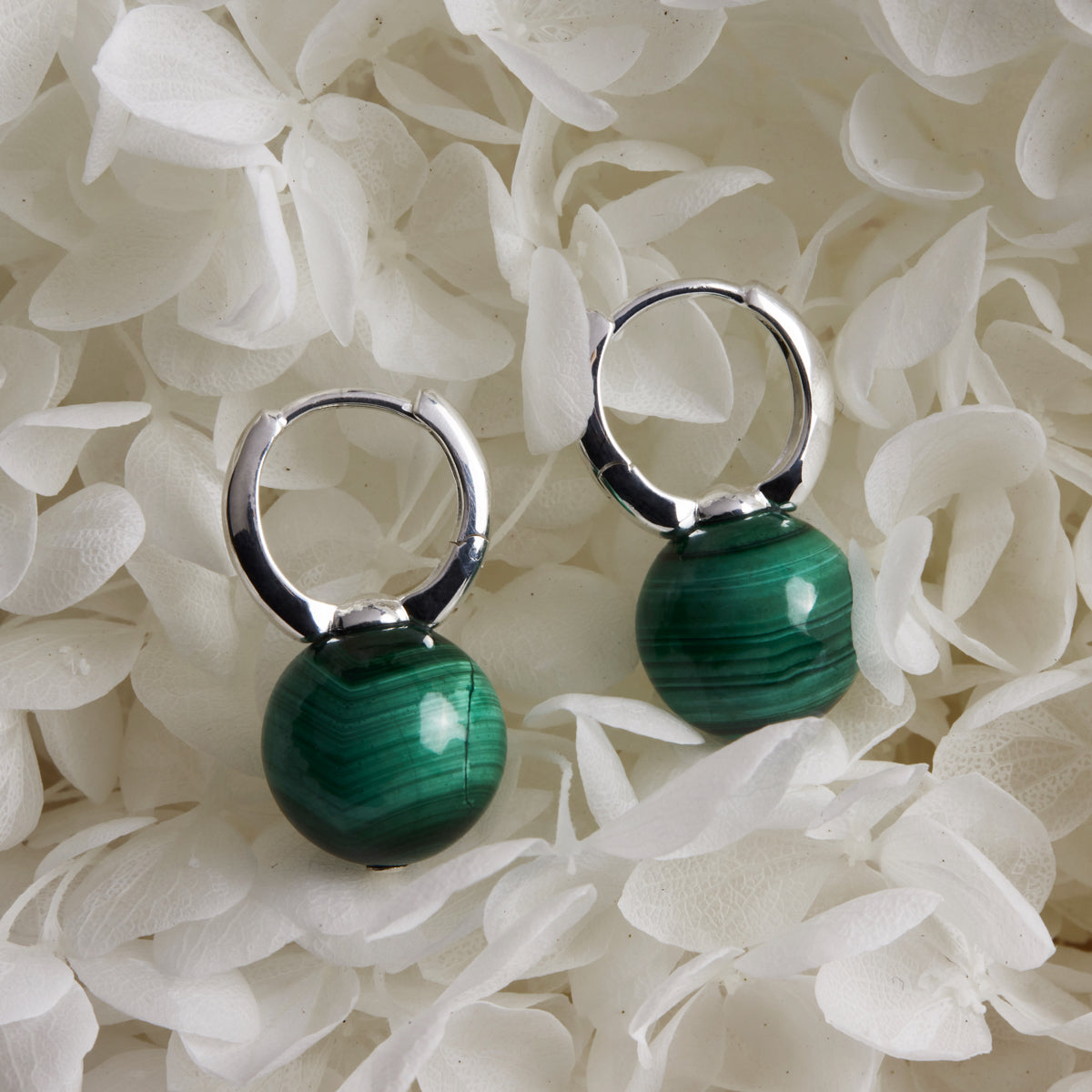 NAJO Capella Malachite Earrings E7263