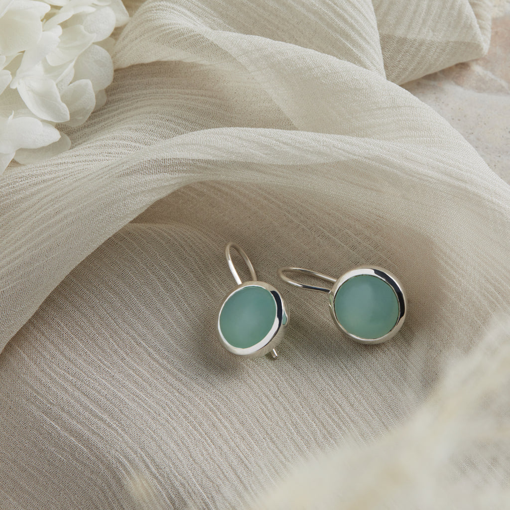 NAJO  Chroma Aqua Chalcedony Earrings E7265