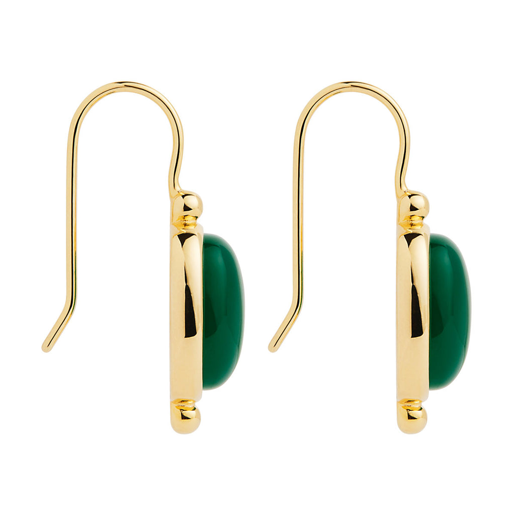 NAJO Fleur Green Onyx Earrings E7361