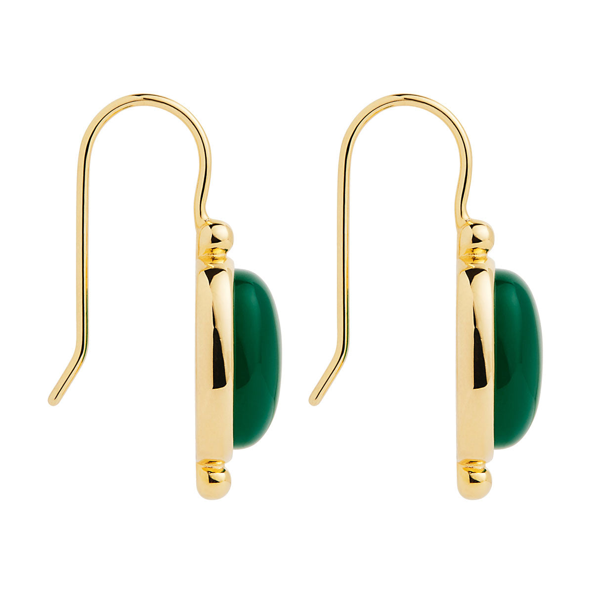 NAJO Fleur Green Onyx Earrings E7361