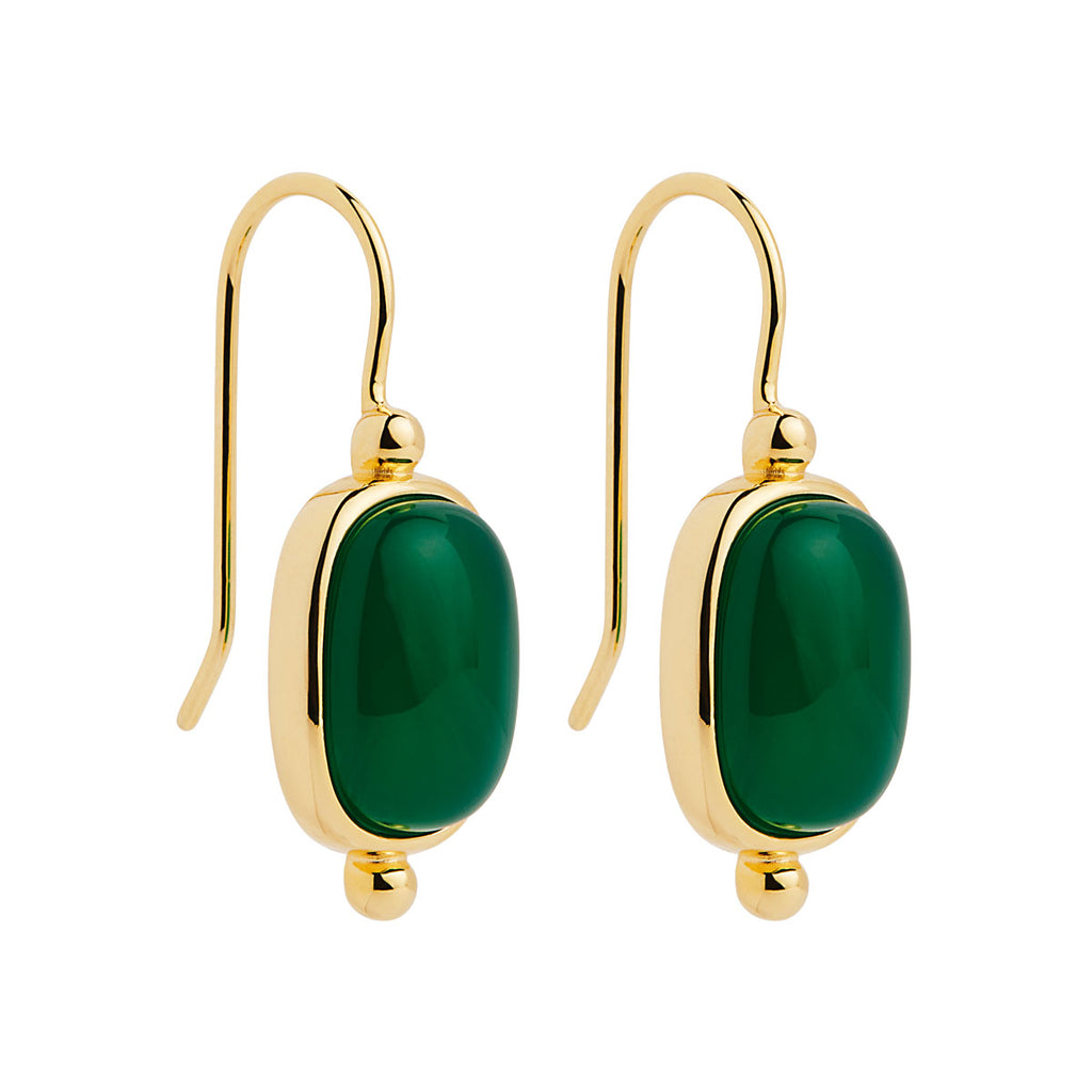 NAJO Fleur Green Onyx Earrings E7361