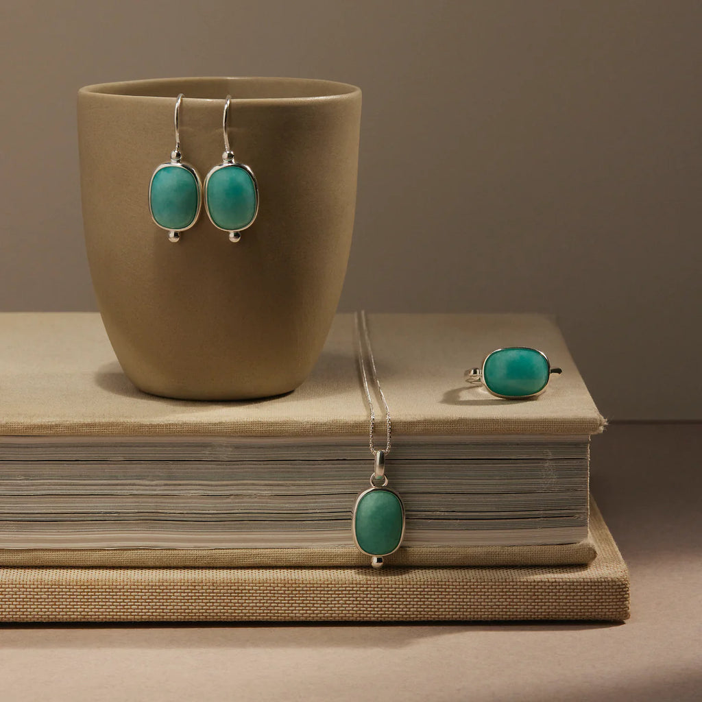 Fleur Amazonite Earrings E7362