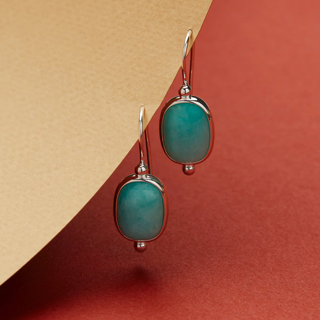 Fleur Amazonite Earrings E7362