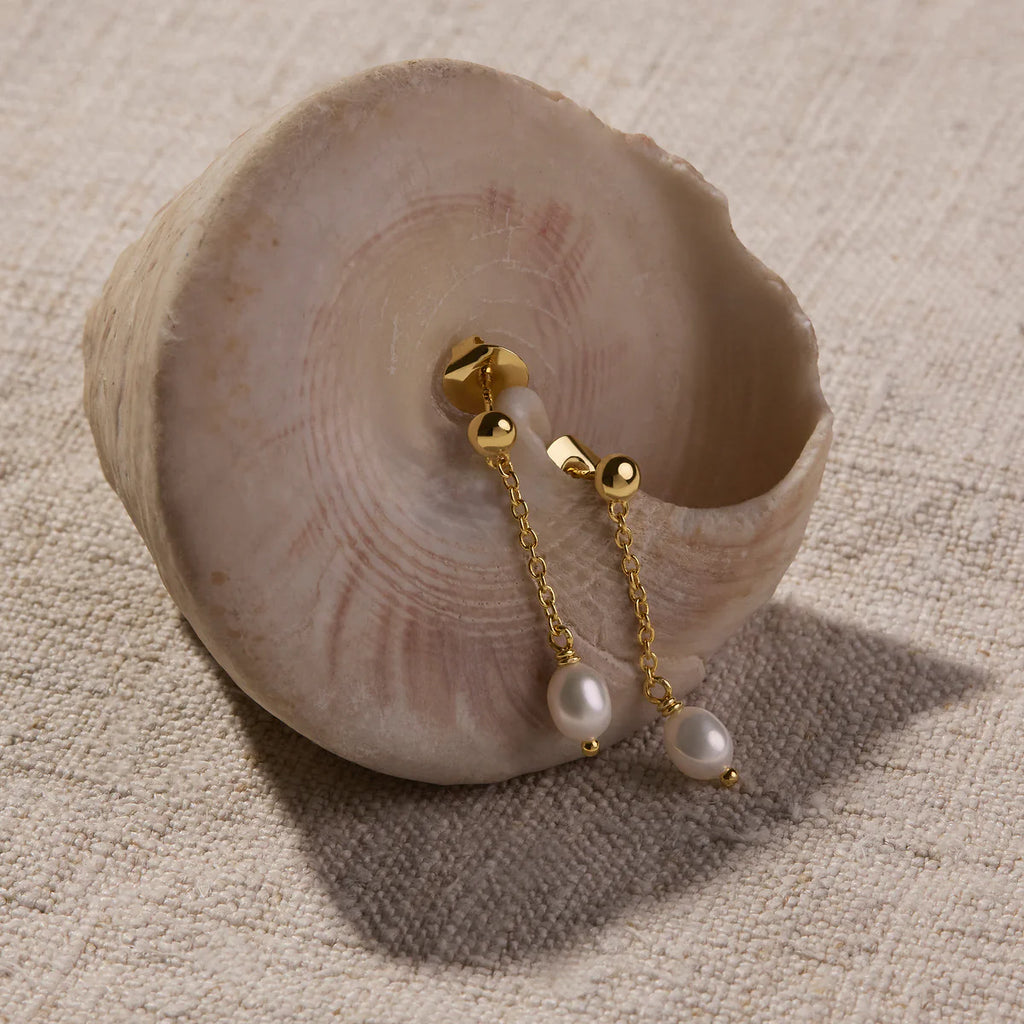 Tidal Whisper Single Pearl Earring E7502