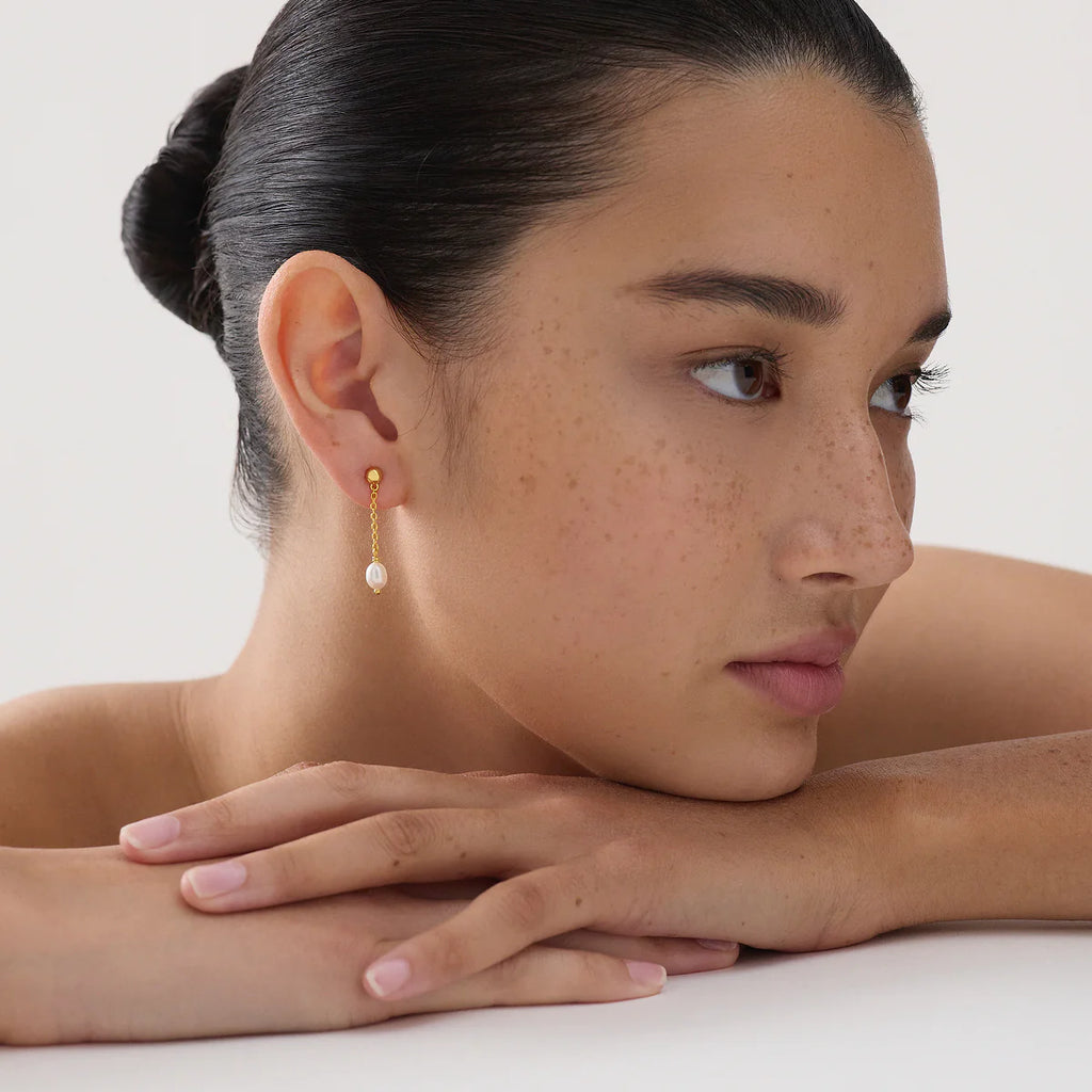 Tidal Whisper Single Pearl Earring E7502