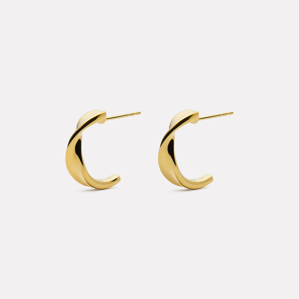Suncrest Stud Earrings  Yellow Gold Plated  E7606