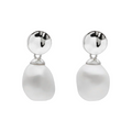 Ocean Drift Pearl Earrings Silver E7641