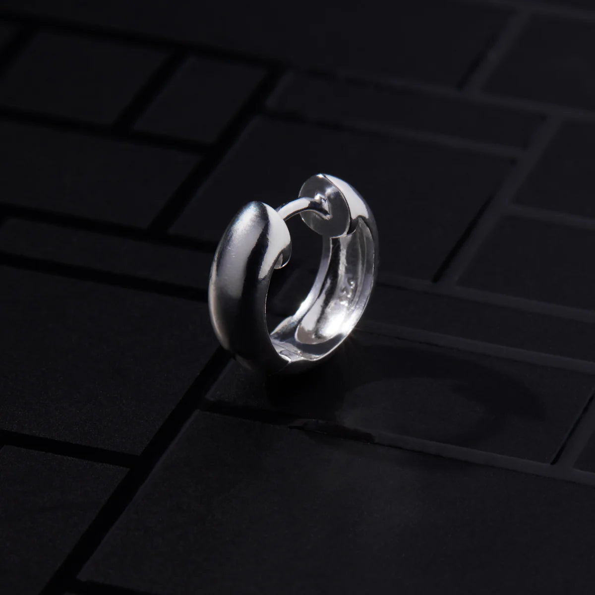 NAJO Aeon Mens Silver Earring