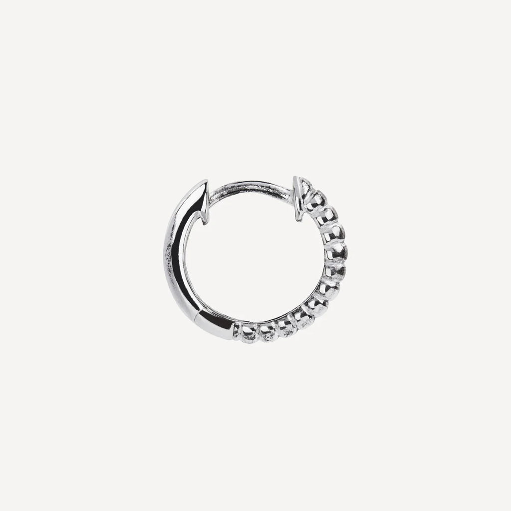 Dualis Men’s Silver Earring E9003
