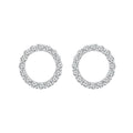 9ct White Gold Diamond Fashion Earrings