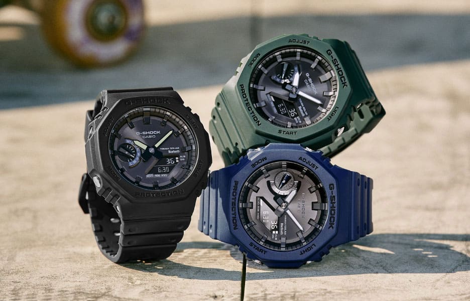 Casio G Shock Duo Bluetooth, Green Resin Band GAB2100-3A