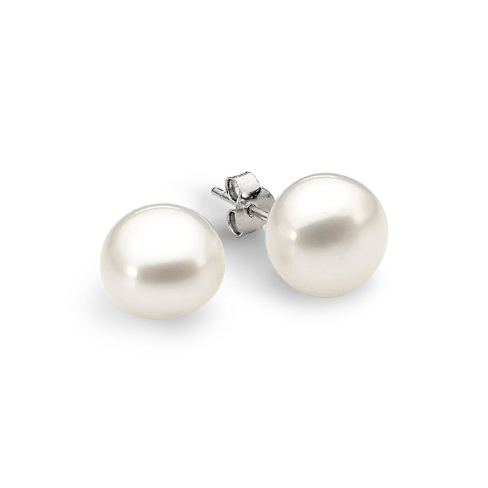 Sterling Silver Freshwater Pearl Stud Earrings