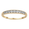 Band Ring with 0.2ct Diamonds in 9K Yellow Gold