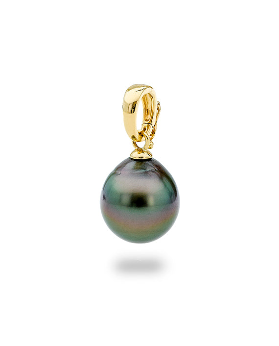 9ct Yellow Gold Tahitian Pearl Enhancer Pendant