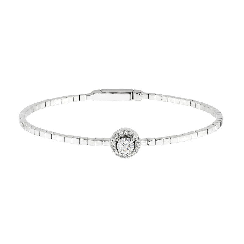 0.50ct Lab Grown Diamond Bangle in 18ct White Gold