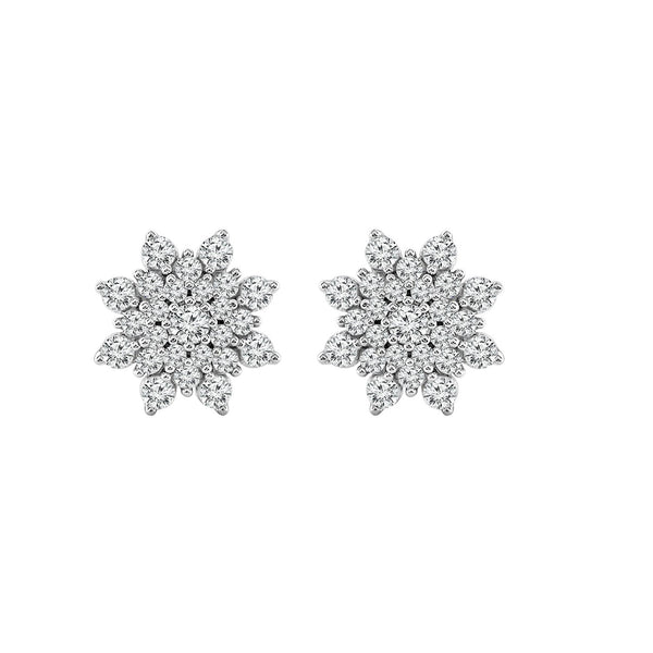 1.45ct Lab Grown Diamond Ear Studs in 18ct White Gold