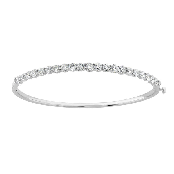 4.00ct Lab Grown Diamond Bangle in 18ct White Gold