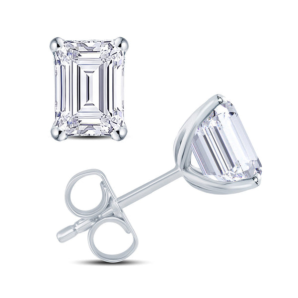 1.00ct Lab Grown Diamond Ear Studs in 18ct White Gold
