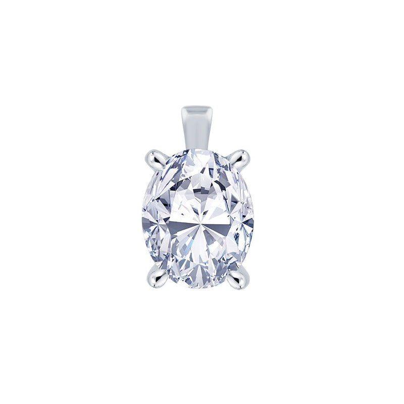 0.70ct Lab Grown Diamond Pendant in 18ct White Gold