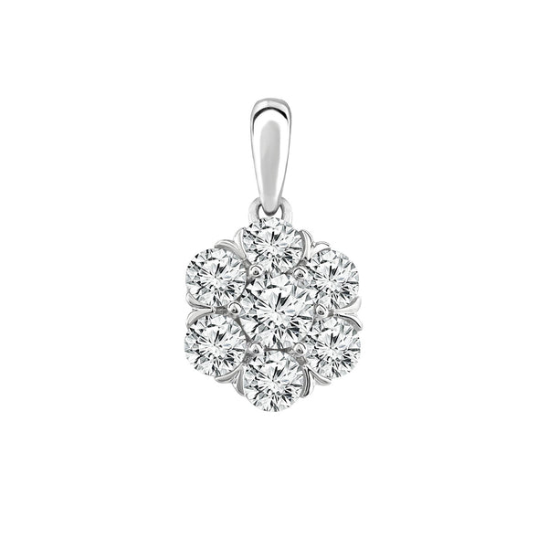 1.50ct Lab Grown Diamond Pendant in 18ct White Gold