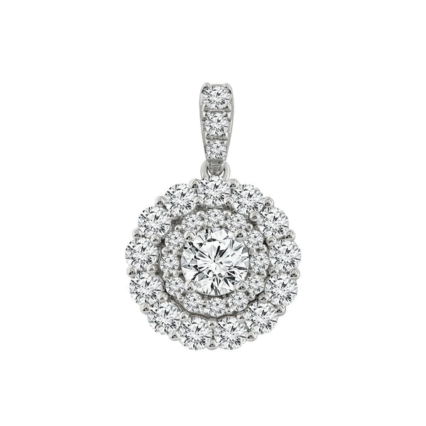 1.50ct Lab Grown Diamond Pendant in 18ct White Gold