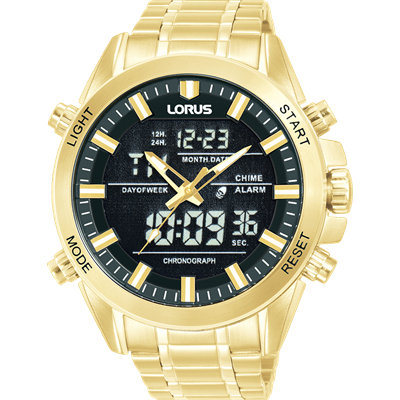 Lorus Sports - RW668AX-9 - Duo Display - Alarm Chronograph