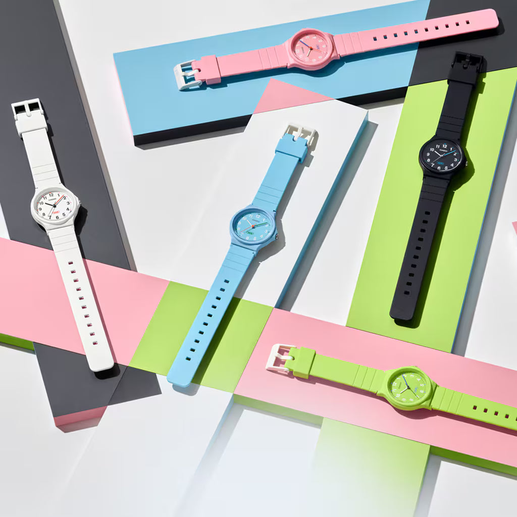Casio Analogue, Green Face and Resin Band LQ24B-3B