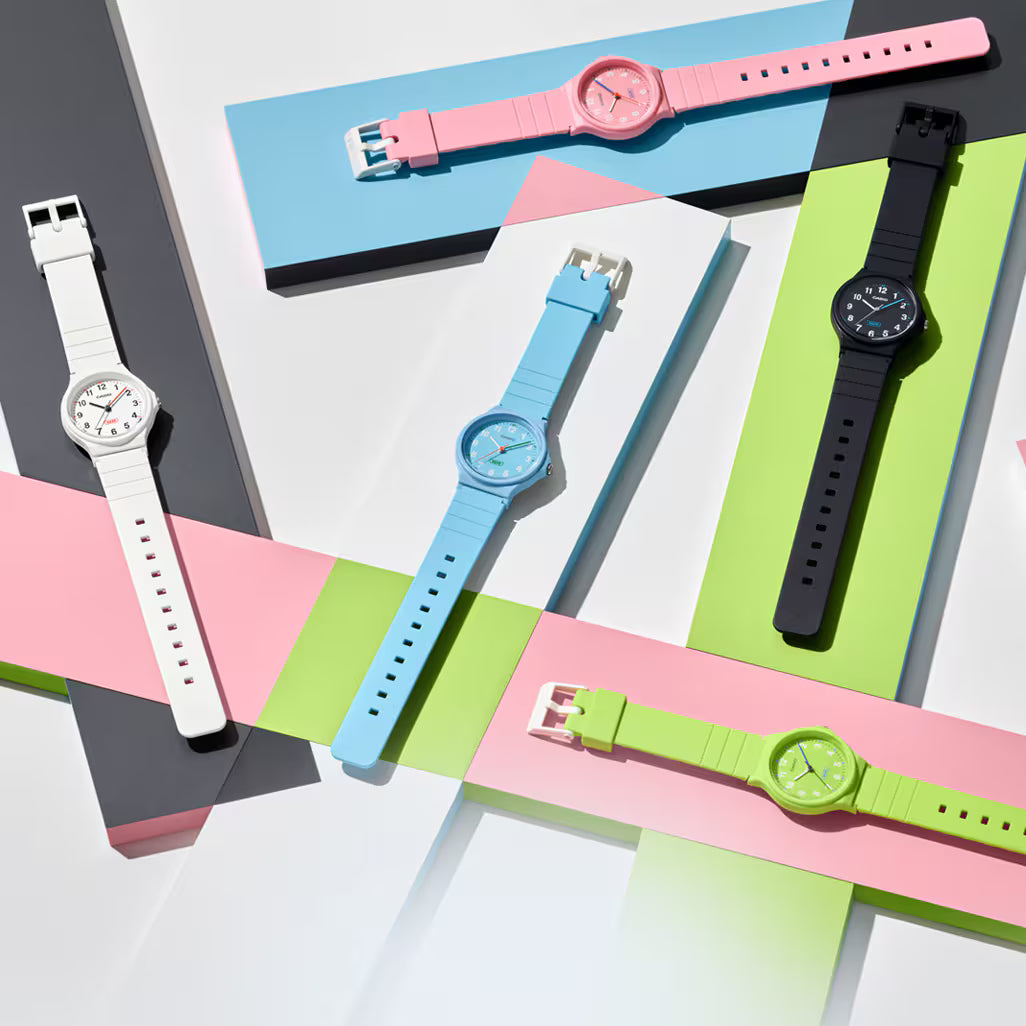 Casio Analogue, Green Face and Resin Band LQ24B-3B