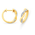 9ct Gold Diamond Huggies M2965